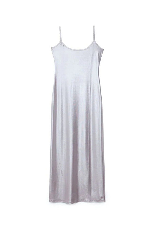 Rochie medie, Argintiu - 2