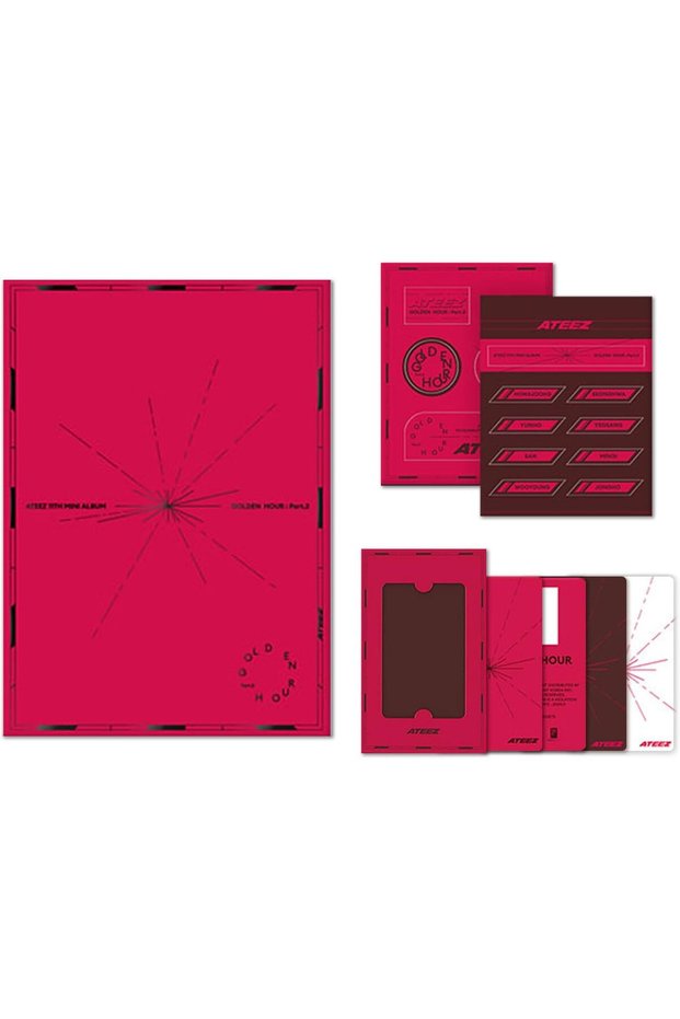 11th Mini Album [GOLDEN HOUR: Part.2] (POCAALBUM - DIARY Ver.) Photo Stand + QR Card