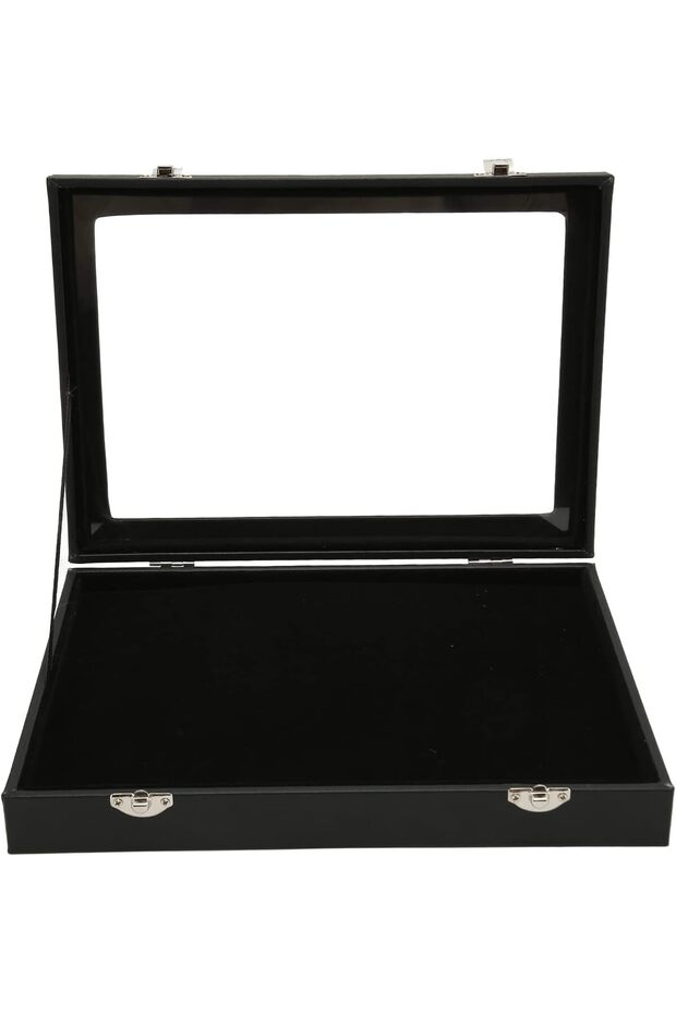 Pin Display Case, Dustproof Shadow Box Frame with Sponge Lining for Pin Collection - 1