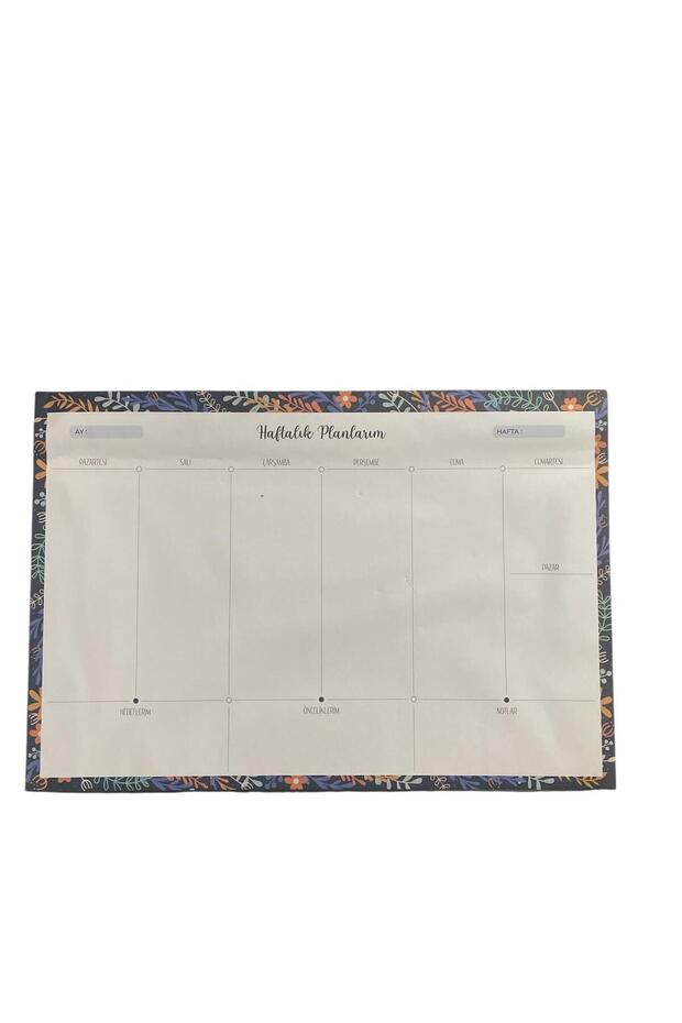مخطط أسبوعي غير محدد للأيام مقاس 21.5 × 32 سم