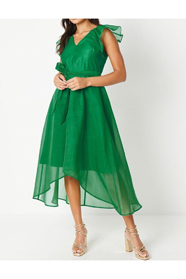 Rochie medie, Verde - 1