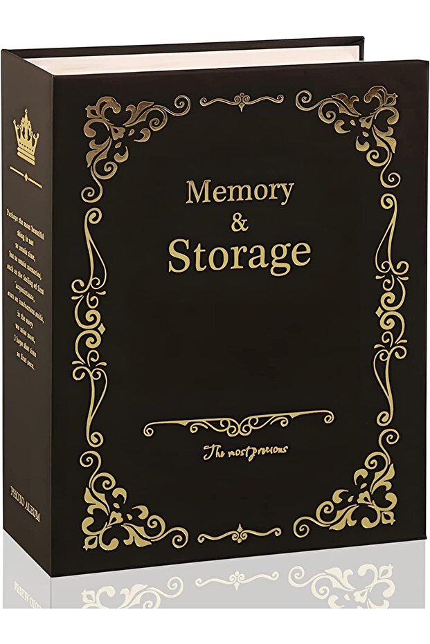 Small Black Photo Album, Holds 100 4x6 Photos
