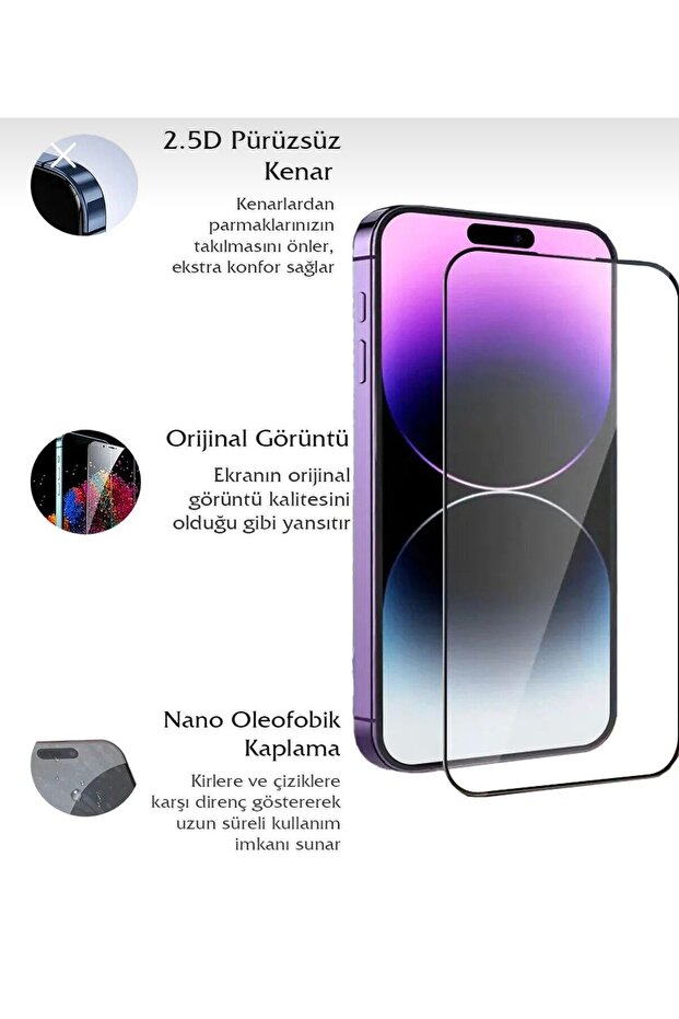 واقي شاشة زجاجي متوافق مع iPhone 17 بتغطية كاملة مع أداة تركيب سهلة - 4