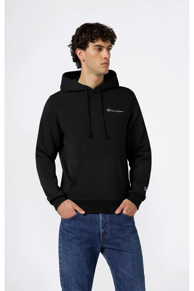Hooded Sweatshirt Men's Black Sweatshirt - 221790-Kk001