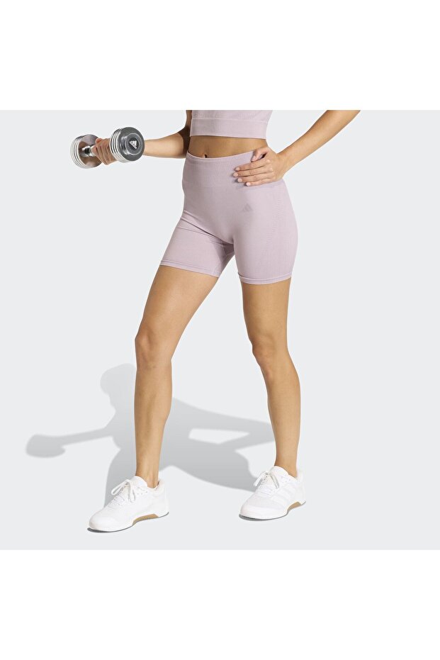 Workout Essentials 4 inç Örme Tayt - 1