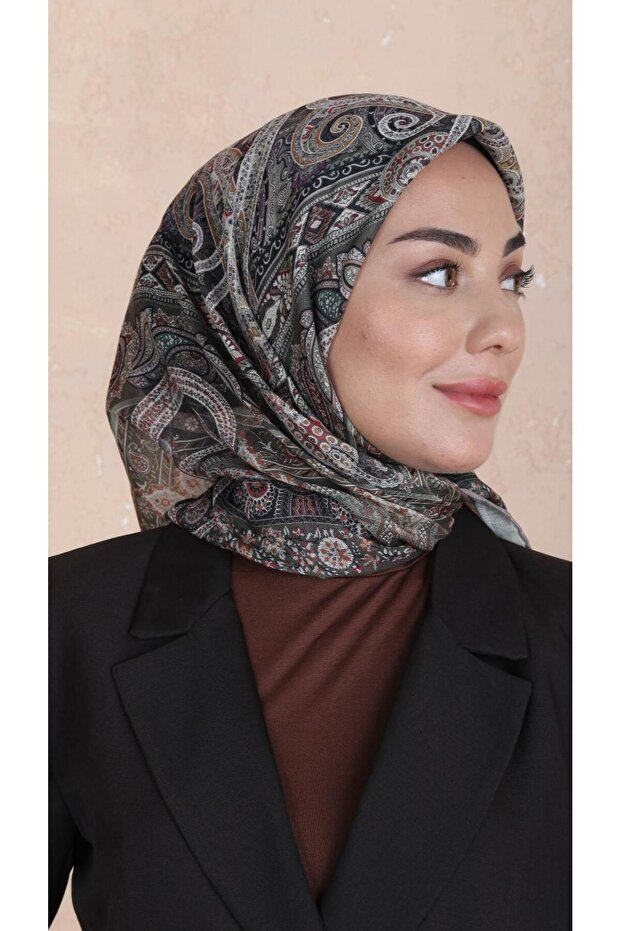 Soft Pamuk Eşarp Yeşil-4