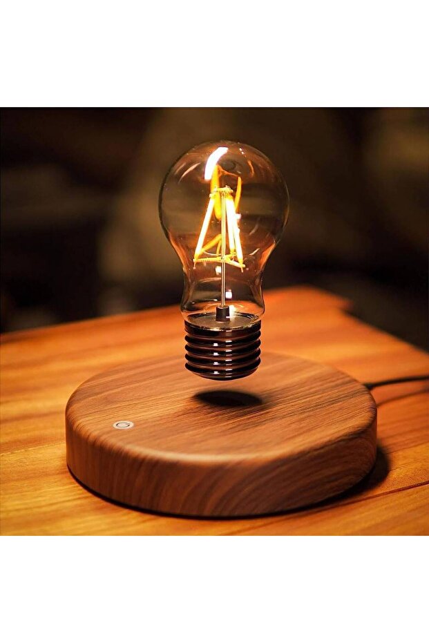 Floating Magnetic Levitating Desk Lamp, LED Night Light, 360° Rotation