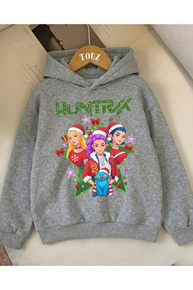 Christmas Young Kpop Demon Hunters 3-Thread Thick Sweet Hoodie