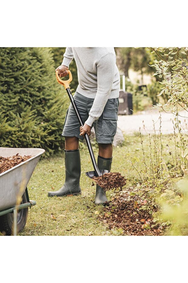 Metal shovel with "D" handle, Solid - 3