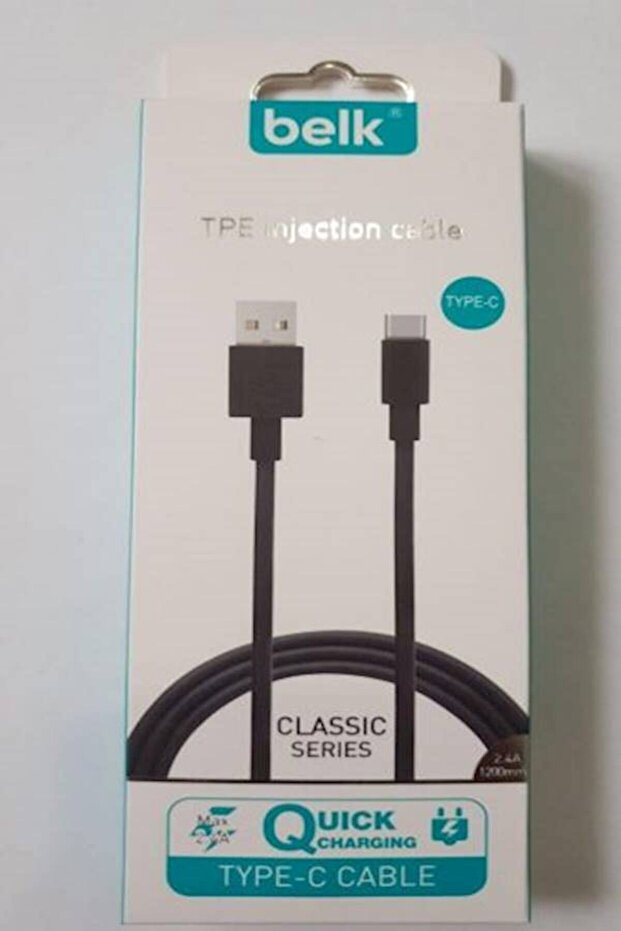 كابل شحن ونقل بيانات سريع من النوع C - أسود - 1