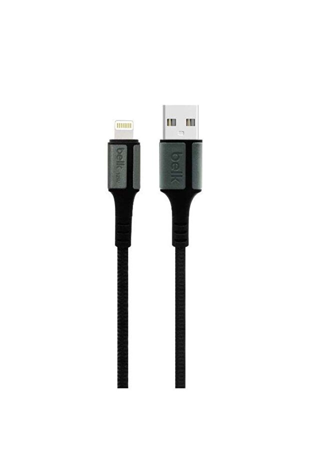 كابل USB-A إلى Lightning، شحن سريع 12 وات، 3 أمتار مضفر من النايلون، معتمد من MFi
