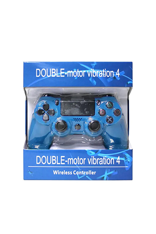 Double Shock 4 Wireless Controller – Dual Motor Vibration - Blue - 2