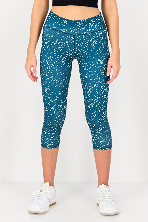 Women Sportswear Fit Training 3/4 Length Leggings, Multicolor