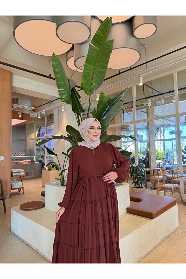 Azra 5-Layer Ruffle Ferace - 3