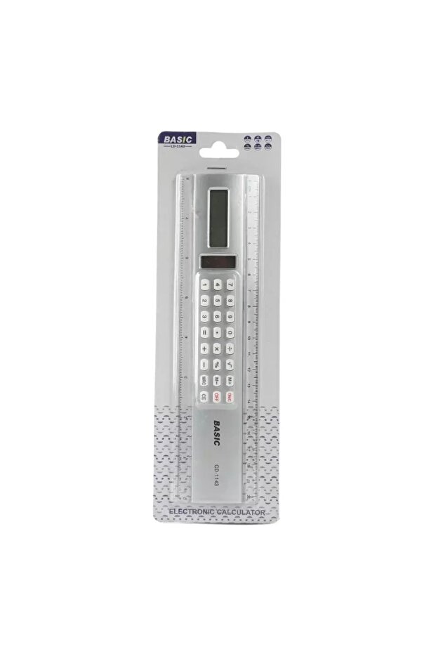 Student Calculator Ruler, 20 cm Length, Digital Display, Functions - 2