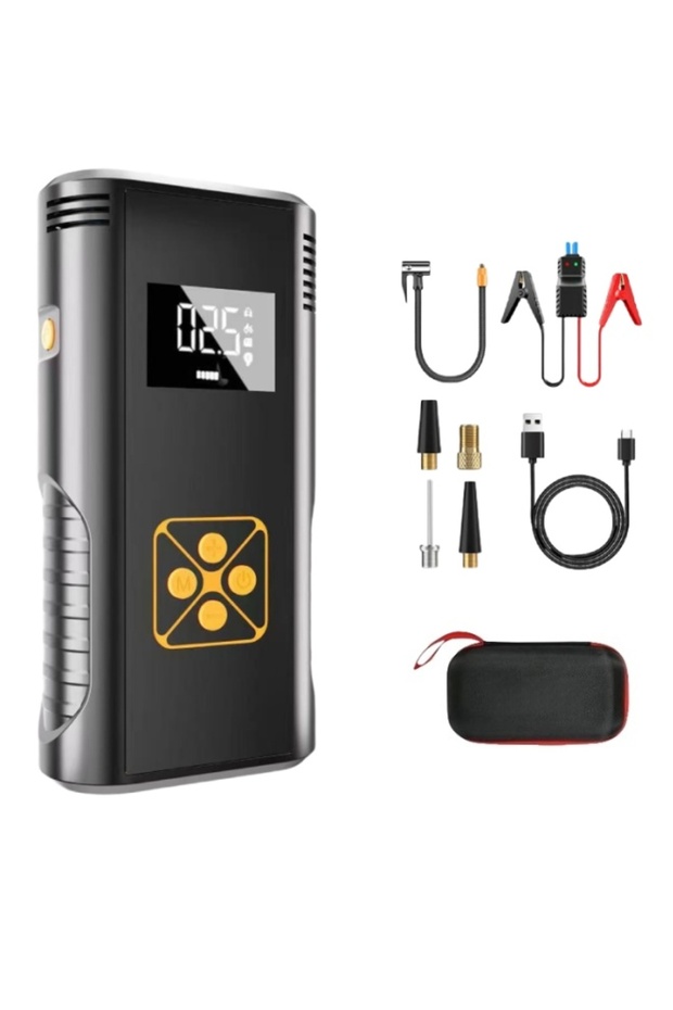 Multi-Function 8000mAh Car Jump Starter Battery&150PSI Portable Air Compressor with Tool Kit