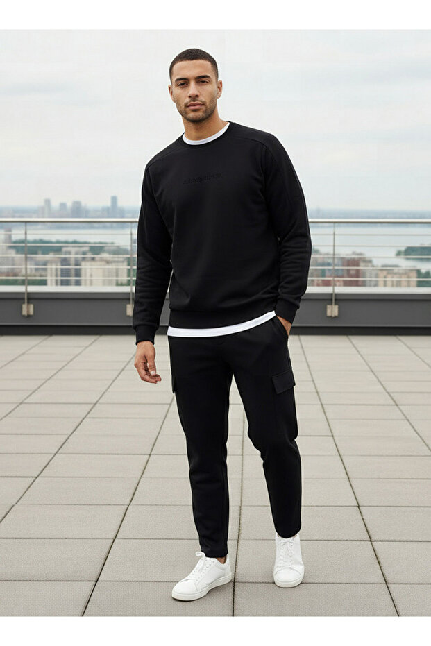 سويت شيرت رجالي منقوش عالي الأداء - 2