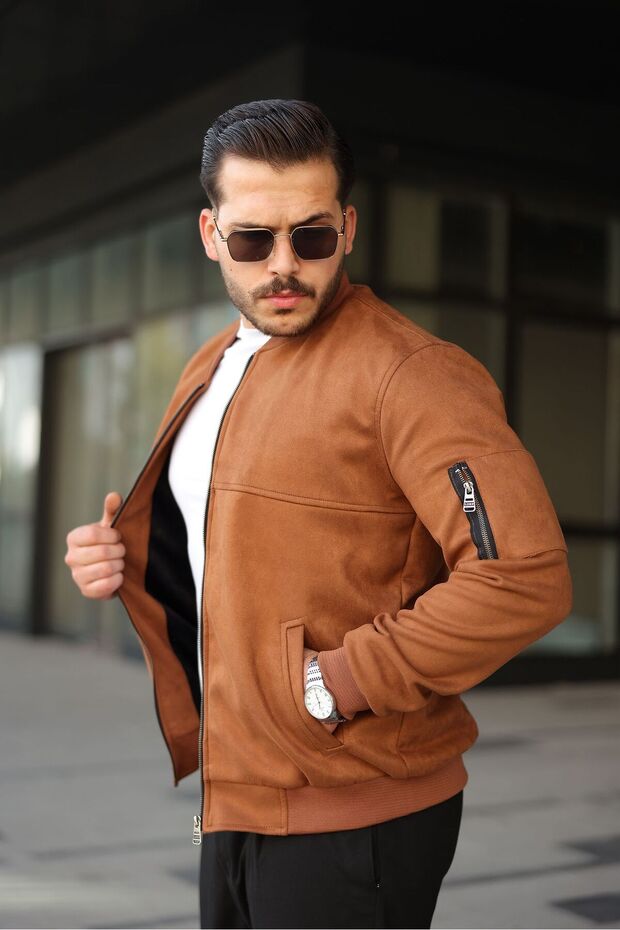 Men's Suede Jacket Coat