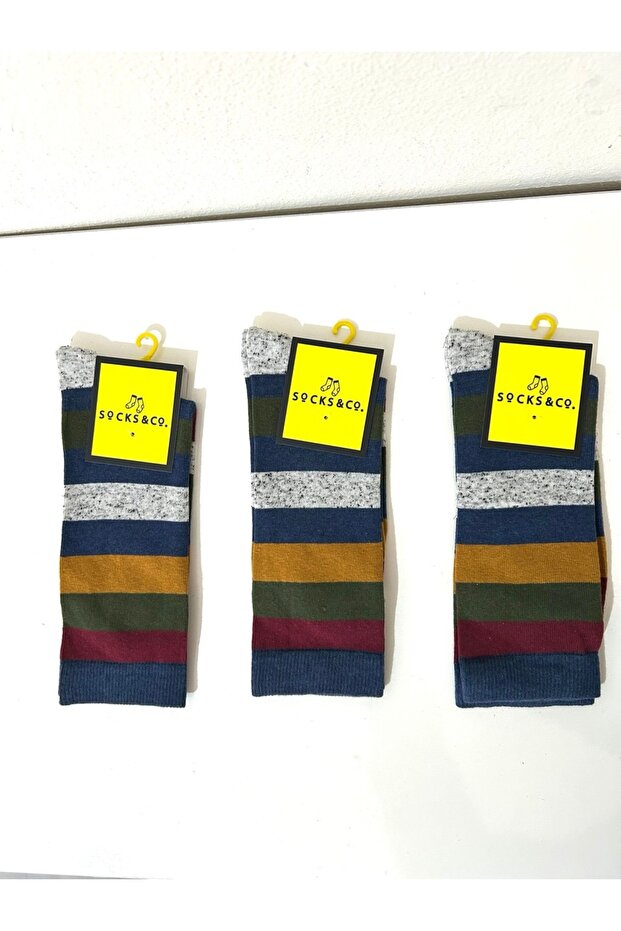 Cotton Long Men's Socks 3 Pack
