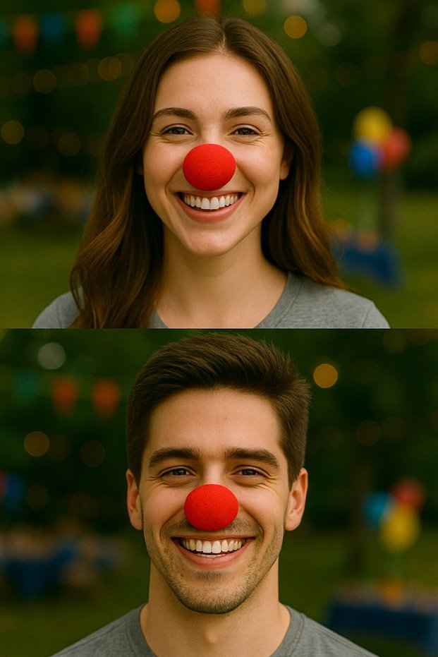 Red Sponge Clown Nose Adult-Friendly Comfortable to Wear Fun Costume Accessory - 1Pcs