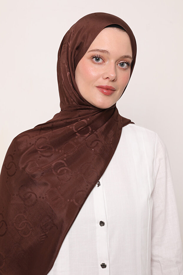 شال جاكار حريري بنمط LS - 1