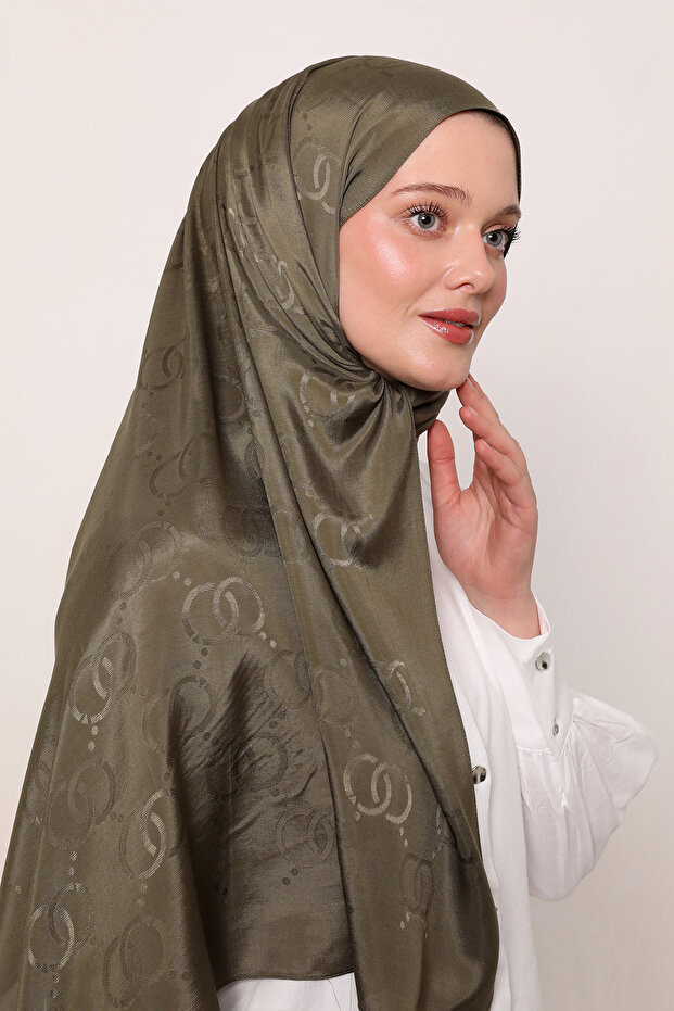 Oo Pattern Silk Jacquard Shawl - 2