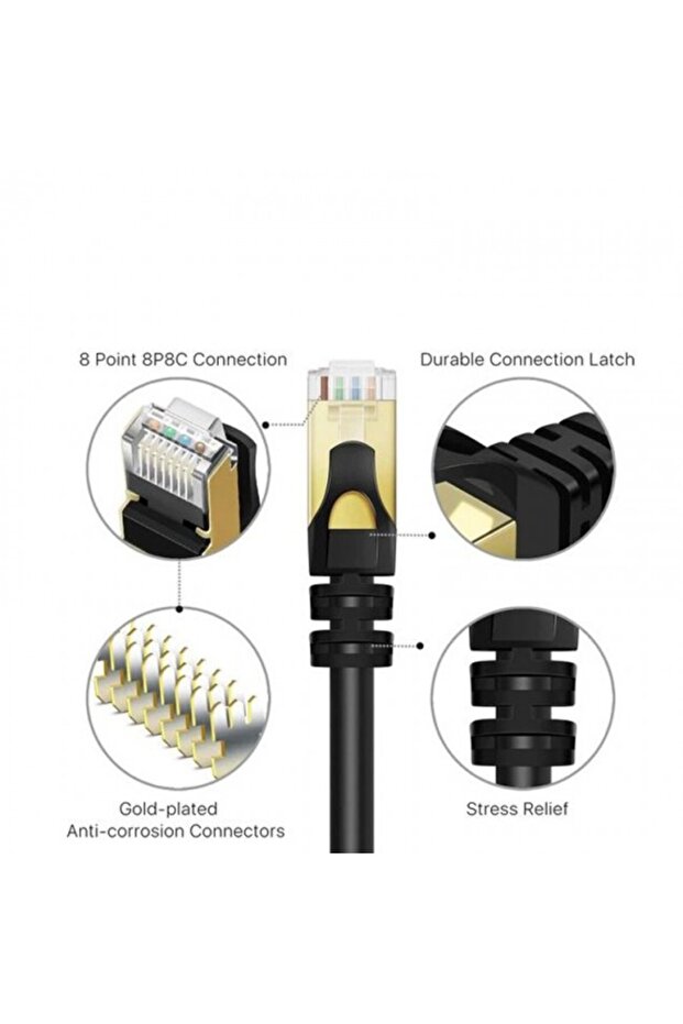 كابل اتصال إنترنت RJ45 من الفئة 7، كابل اتصال إيثرنت بطول 5 متر - 5