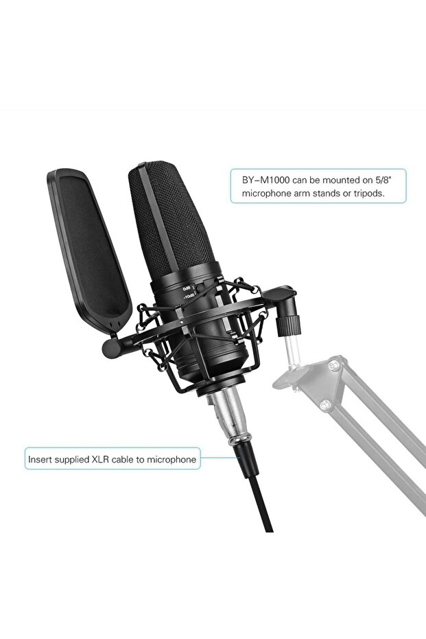 BY-M1000 Stüdyo Mikrofonu - 6