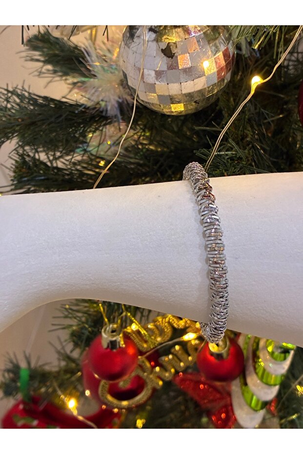 Çelik gri lastikli bileklik - 3