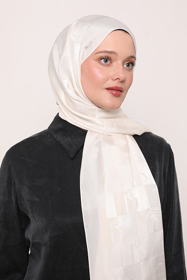 شال جاكار حريري بنمط LS - 3