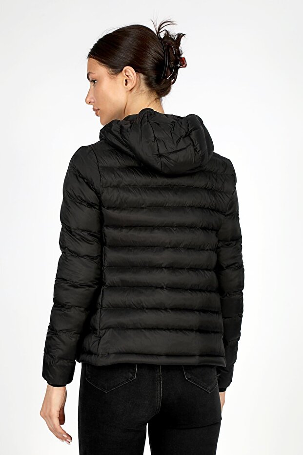 Iconic Kadın Mont Siyah - 5