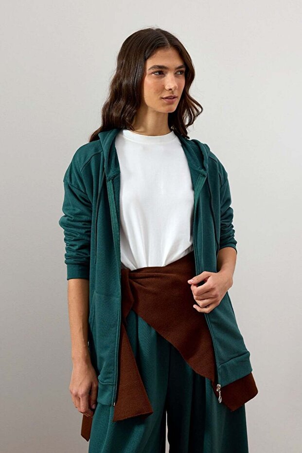 Zümrüt 3 İplik Basic Hırka - 2