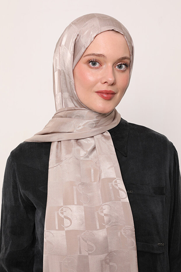 شال جاكار حريري بنمط LS - 1