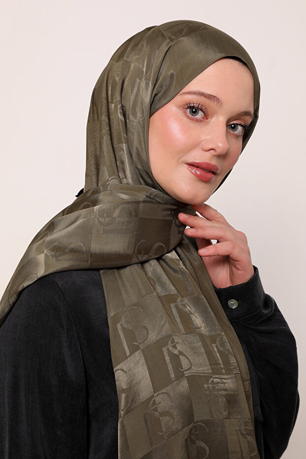 شال جاكار حريري بنمط LS - 2