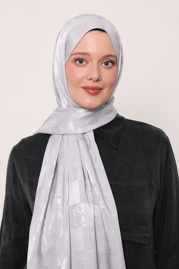 شال جاكار حريري بنمط LS - 1