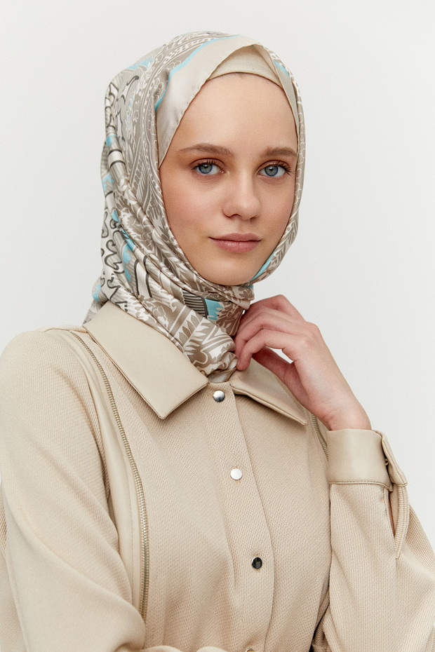 Suni Deri Detaylı Örme Tunik - 5