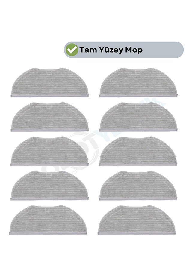 10 قطع من الممسحة عالية الجودة المتوافقة مع Xiaomi H40 - ألياف دقيقة لكامل السطح