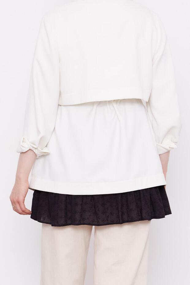 Black Ruffled Undershirt - 6