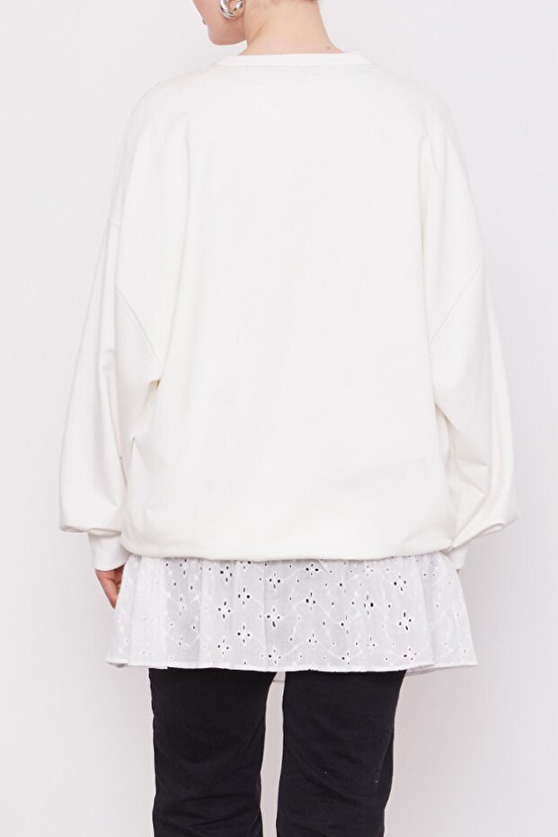 قميص داخلي أبيض مكشكش - 6