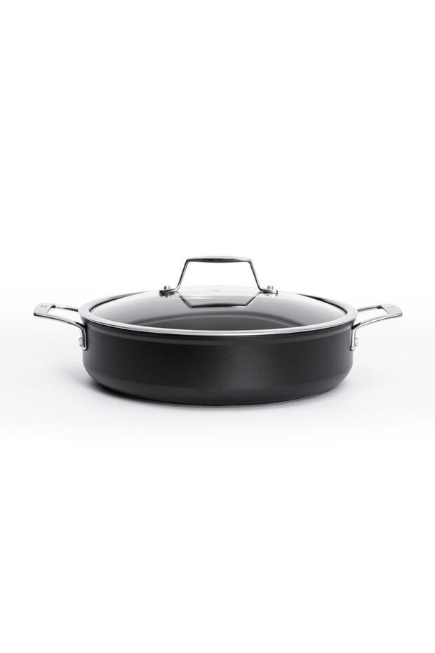 Thor 28 cm Fireproof Non-Stick Short Pot with Induction Base