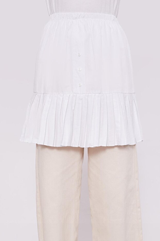 قميص داخلي أبيض مطوي - 1