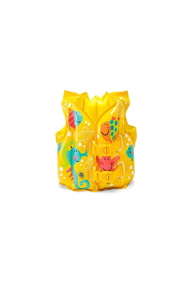 سترة نجاة البحر والبركة - - مطبوعة بنقشة السمك - 41 × 30 سم (59661)
