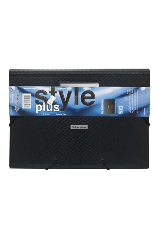 حافظة ملفات A4 سوداء، 13 جيبًا - Foldermit - 1