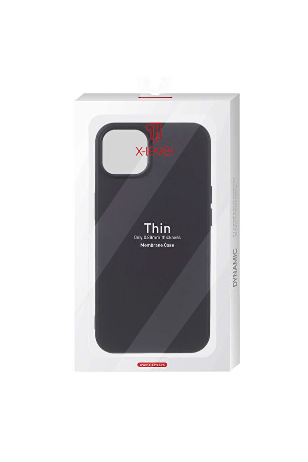 X-Level Thin Case for iPhone 14 Pro - MicroFiber, Black - 1