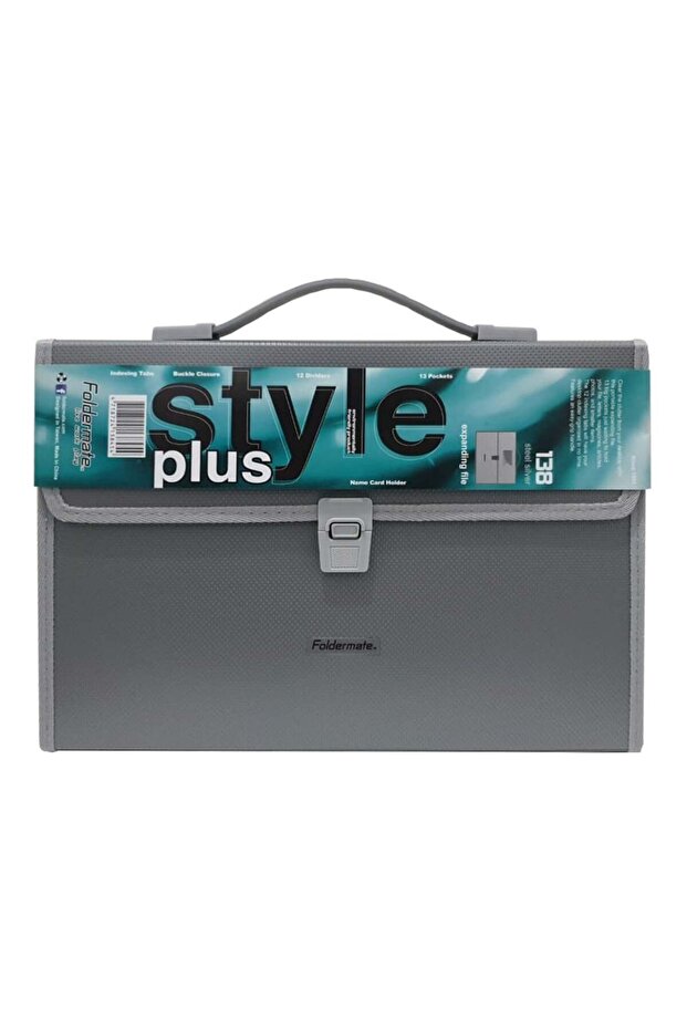 Expandable File Folder, Silver, 13 Pockets, A4 - 2