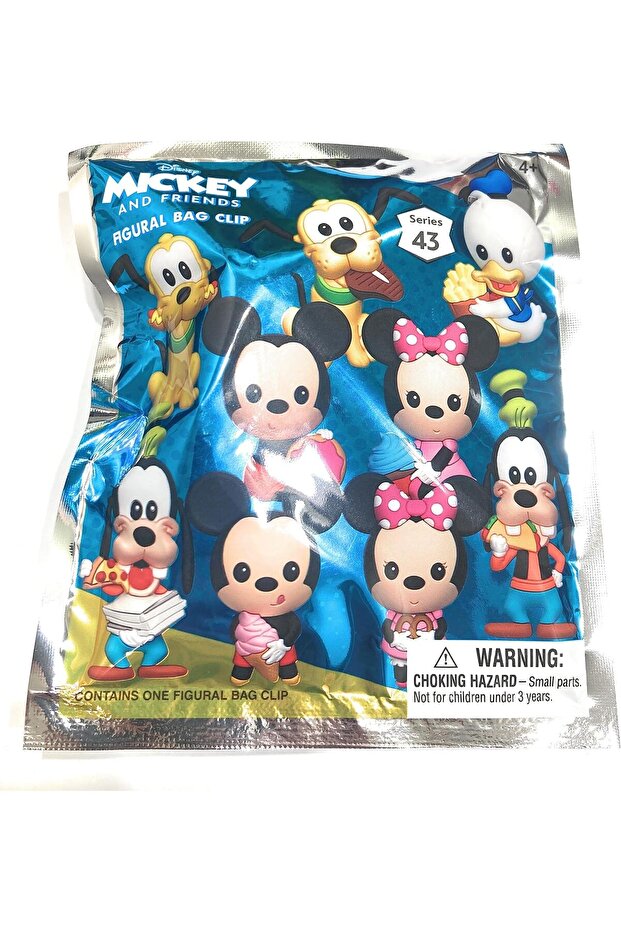 Disney 3D Foam Bag Clip Mickey & Friends Series-43 MN85510 (Blind Bag, 1 Pack, Ages 4+)