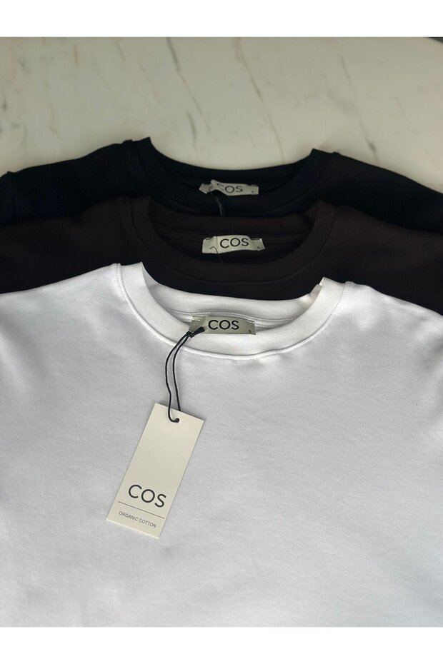 تيشيرت بياقة دائرية من العلامة التجارية الأصلية - بني - 2