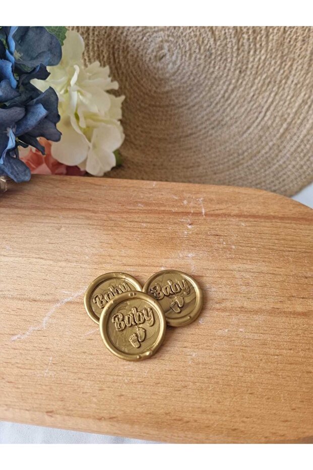 Ready-Made Seal Wax 50 Pieces Seal Gold Color