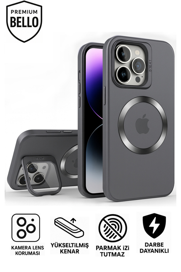 iPhone 13 Magsafe Camera Stand Lens Protected Shock-Absorbing Phone Case