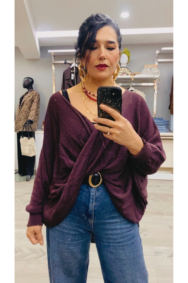 salaş merserize bluz - 5